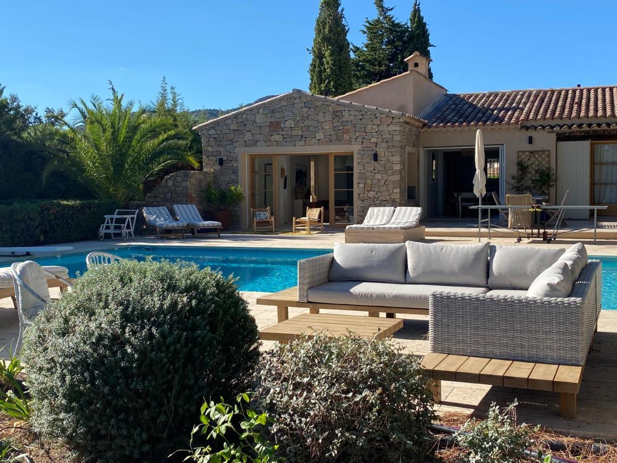 Lovely "Provence" Villa With Sea View, Private Heated Pool, Airco And Beautiful Garden 格里莫 外观 照片