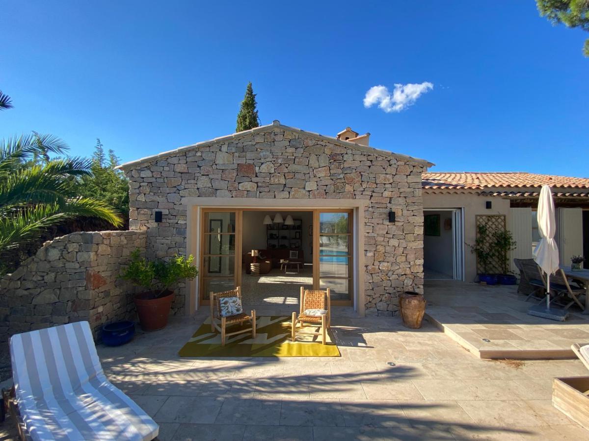 Lovely "Provence" Villa With Sea View, Private Heated Pool, Airco And Beautiful Garden 格里莫 外观 照片